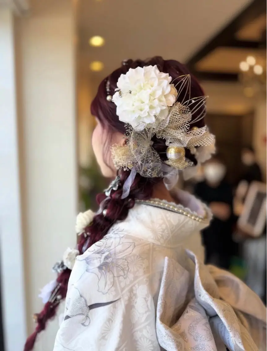 ロング ヘアアレンジ 成人式 宇治／美容師 Eclat/合場🍎のヘアスタイル