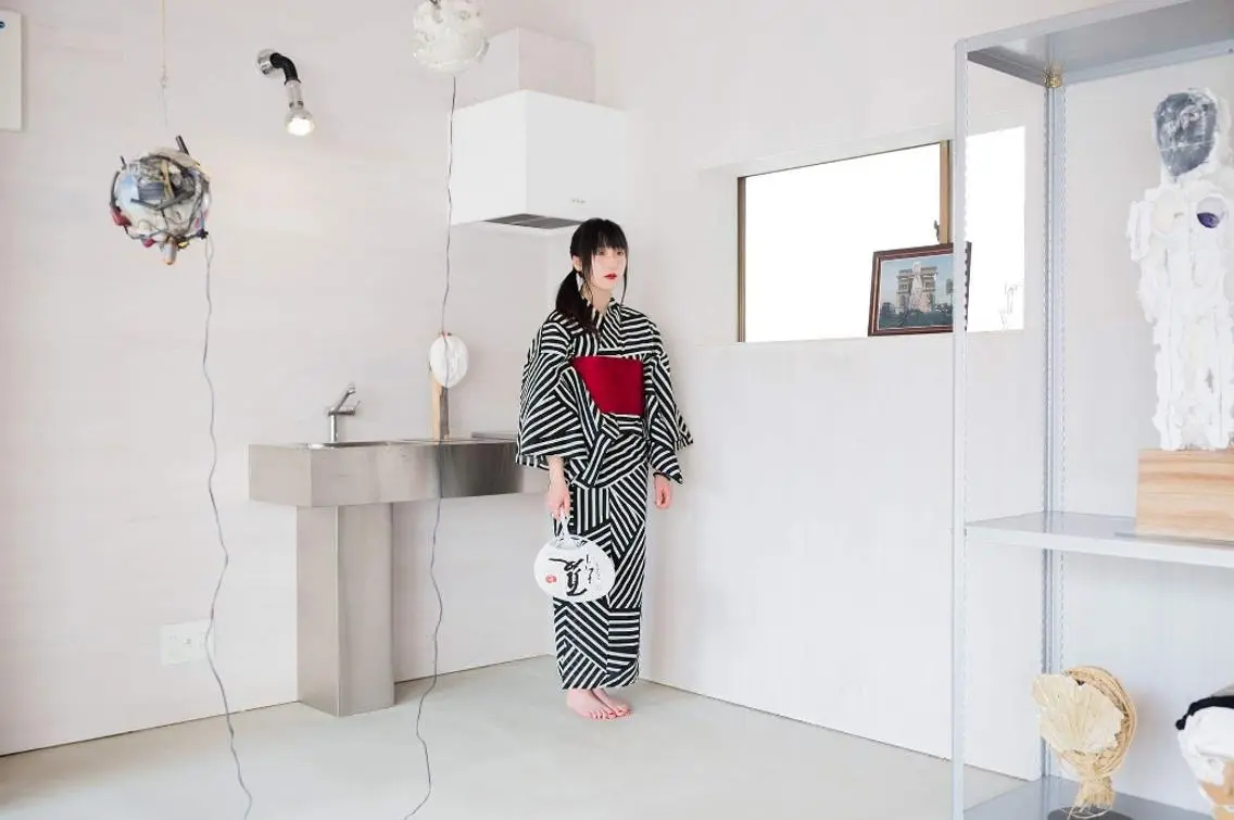 ヘアアレンジ セミロング かしわば しょうのヘアスタイル