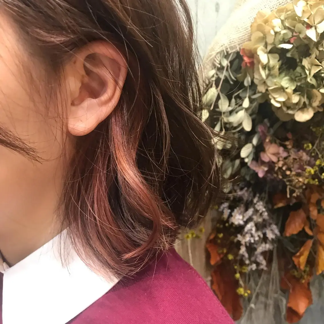 ミディアム カラー インナーカラー 韓国ヘア☁️ mitsukiのヘアスタイル