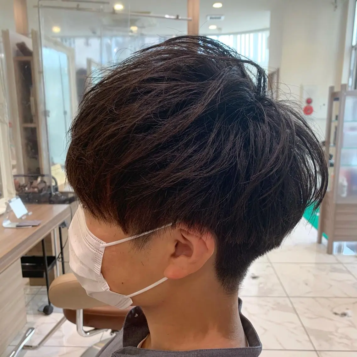 ショート メンズ カット 【メンズ縮毛矯正】 田中秀斗のヘアスタイル