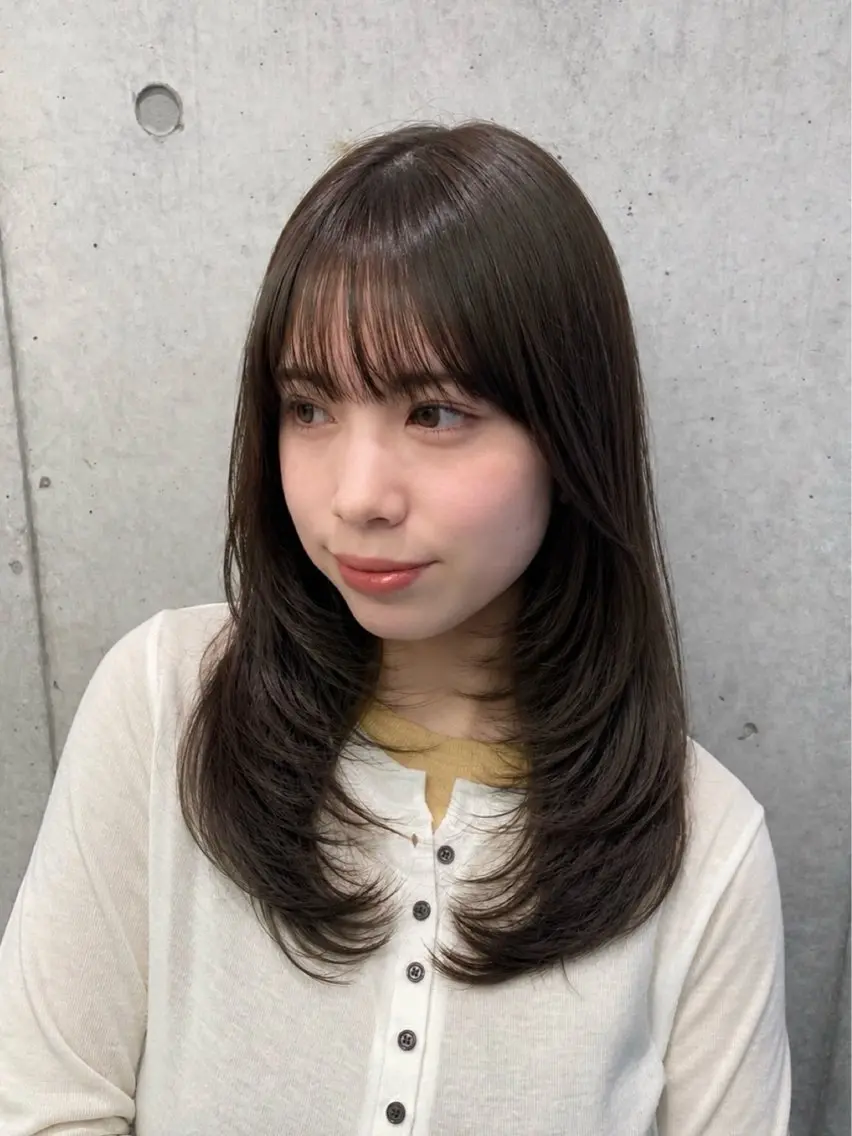 セミロング カラー カット トリートメント clam. yuu🦩のヘアスタイル
