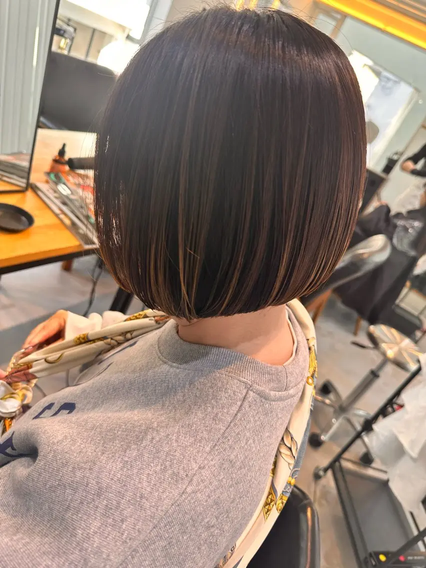 ミディアム カラー マンツーマンサロン 髪質改善⭐︎代官山のヘアスタイル