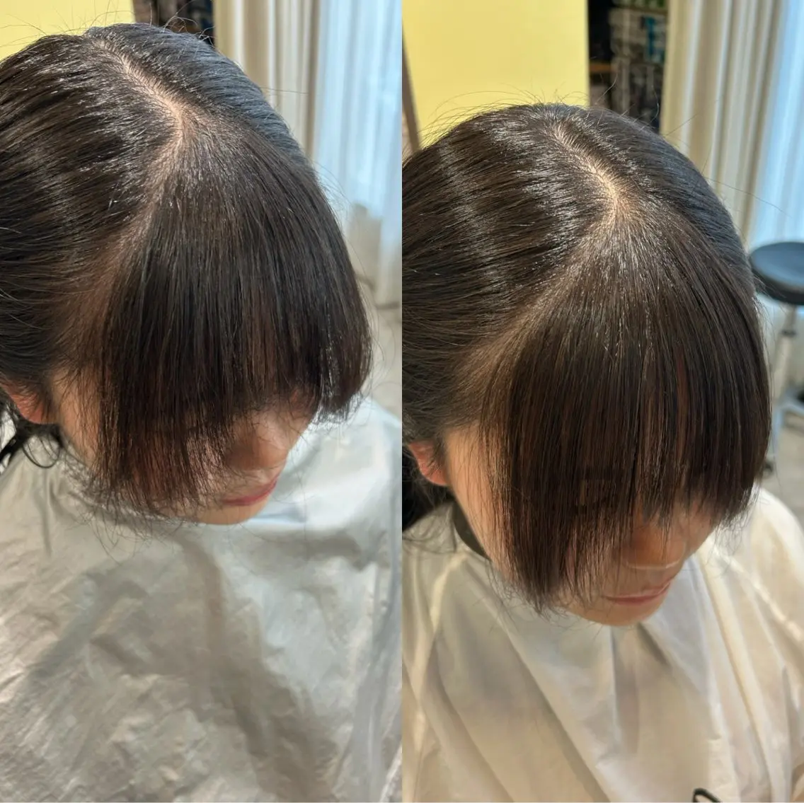 セミロング パーマ ストレートパーマ カット 縮毛矯正 トリートメント hubhair レイヤー/透明感のヘアスタイル