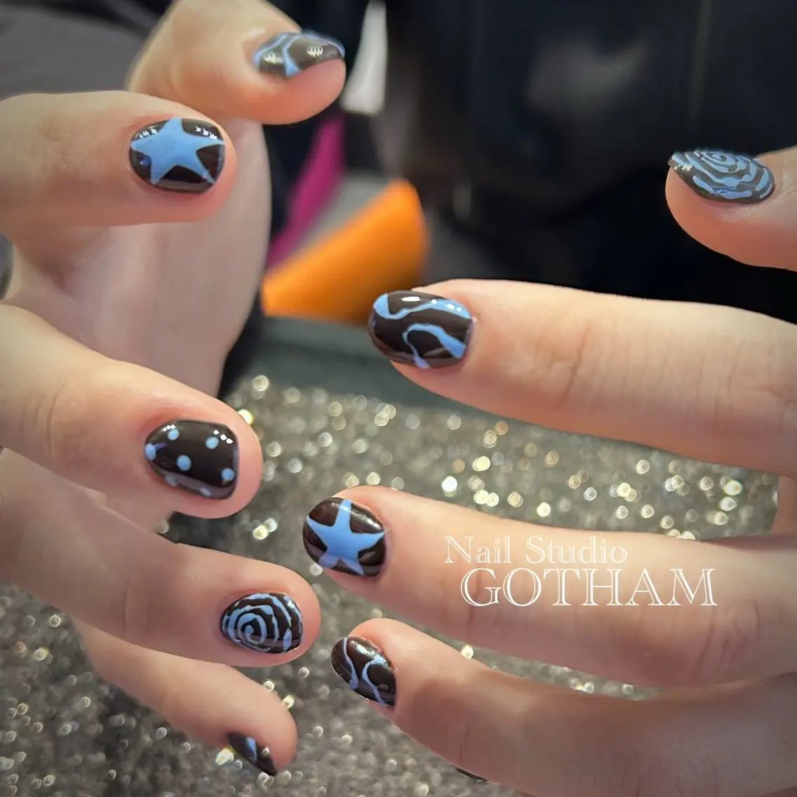ネイル アートネイル メンズネイル ハンドネイル 高円寺駅からすぐ🌈 ネイルGOTHAMのネイルデザイン