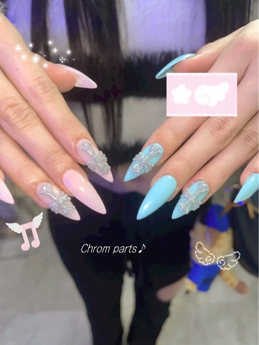 ネイル ハンドネイル coco.nail/ y2k/ワンホンのネイルデザイン