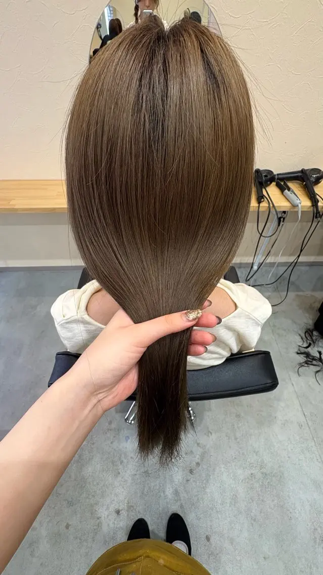 セミロング 髪質改善 トリートメント トリートメント 髪質改善/ うる艶カラー🪄🫧のヘアスタイル