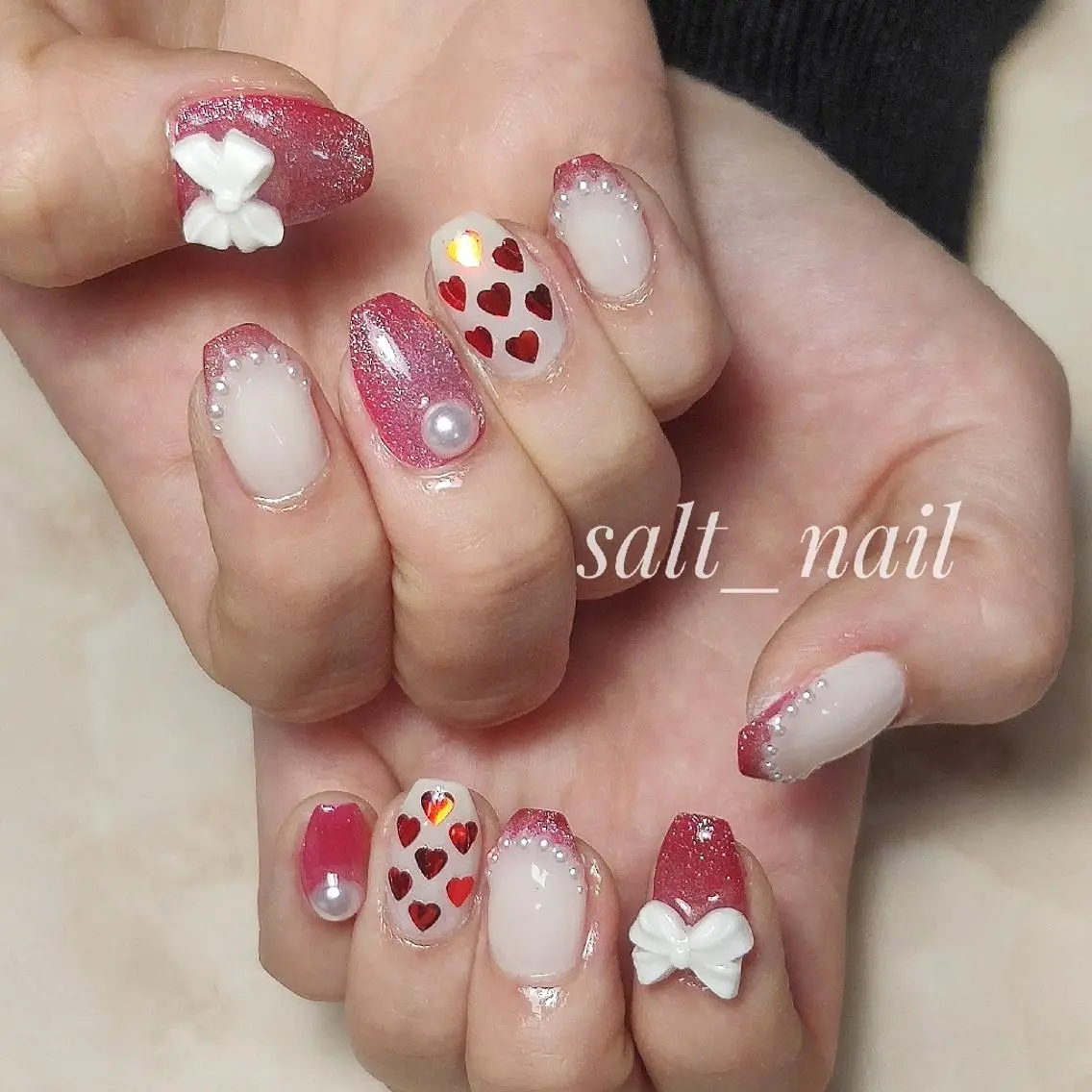 ネイル マグネットネイル 持ち込み 個人サロン saltnailのネイルデザイン
