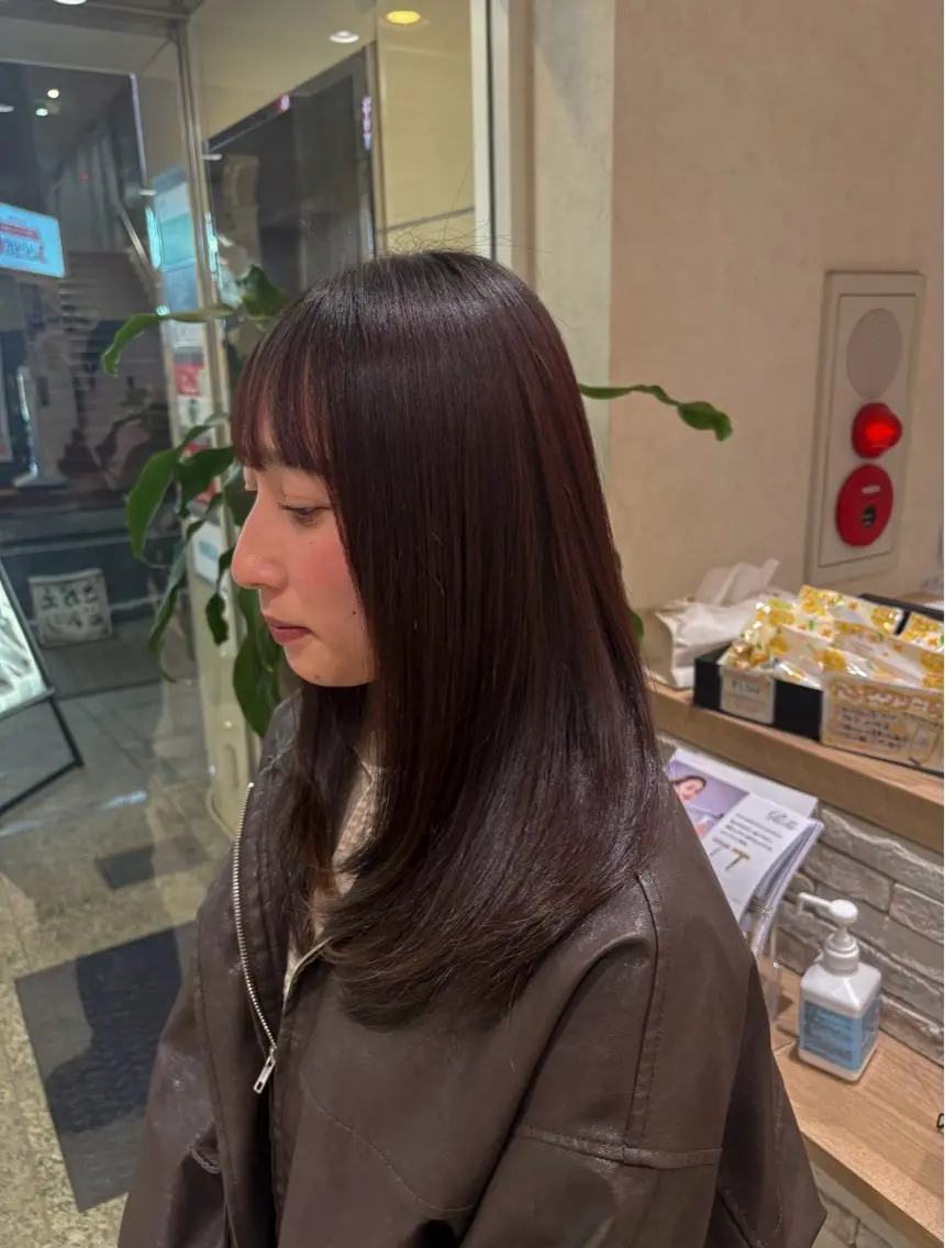 ブリーチなしダブルカラー+酸熱トリートメント🌱の写真