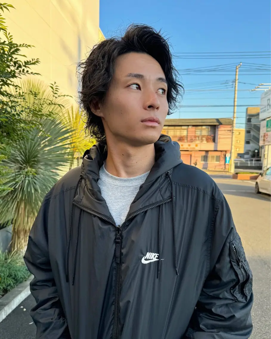 メンズ カット パーマ 🌟鍋田 友洋🌟のヘアスタイル