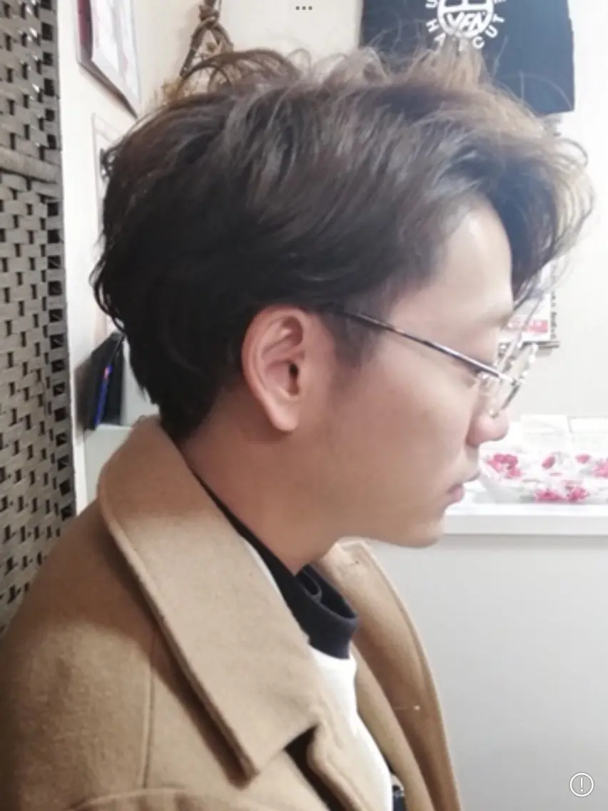 ショート メンズ アップバング ツーブロック カット 西武柳沢ローズカット 美容室のヘアスタイル