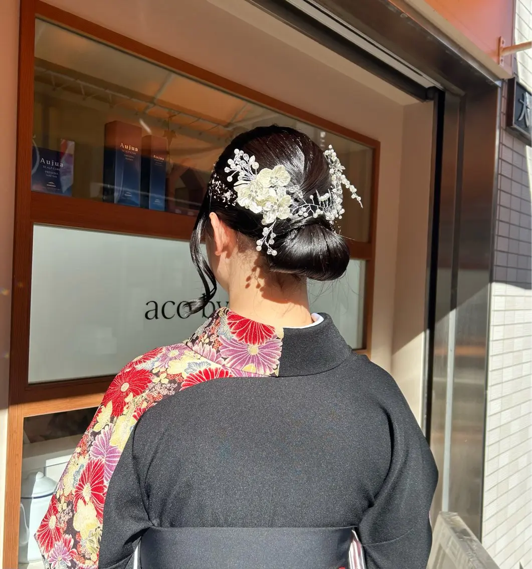 ヘアアレンジ お団子ヘア 大川 夏実のヘアスタイル
