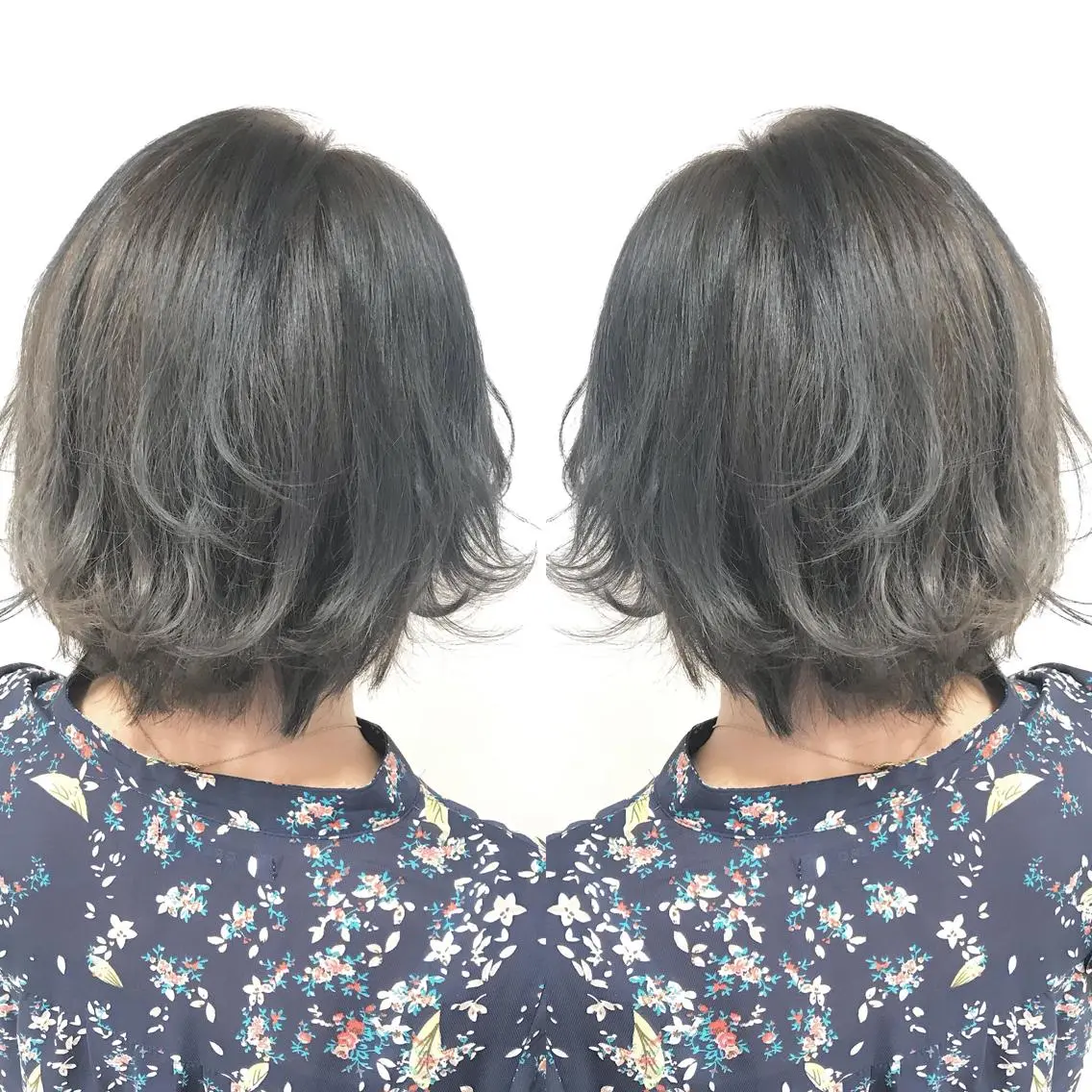 ショート カラー グレージュ イルミナカラー ヘアカラー トリートメント Miru by INCE HAIRのヘアスタイル