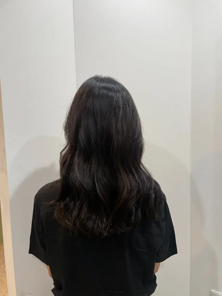 ロング 学生 縮毛矯正 増田 ルナのヘアスタイル