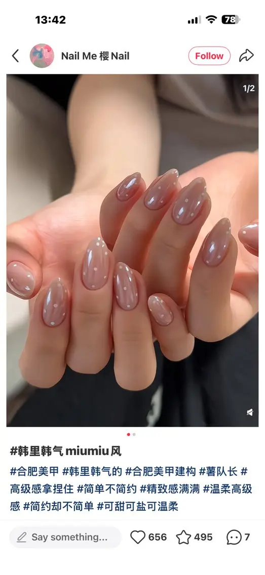 ミディアム ハンドネイル Atelier nail salonのネイルデザイン