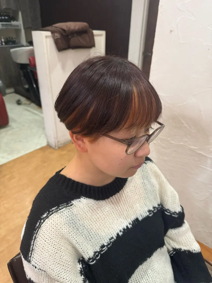ショート 透明感カラー特化若山 結愛のヘアスタイル