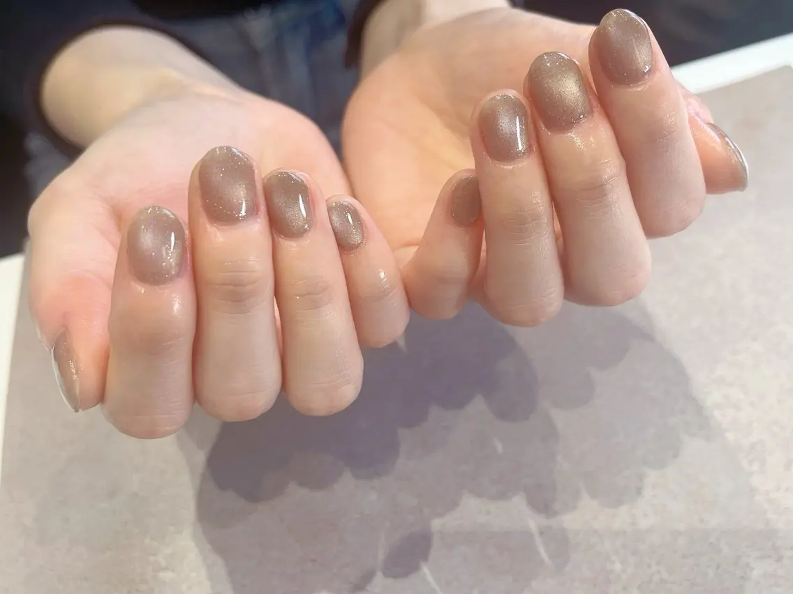 ネイル フラッシュネイル ジェルネイル マグネットネイル シンプルネイル em Nailのネイルデザイン