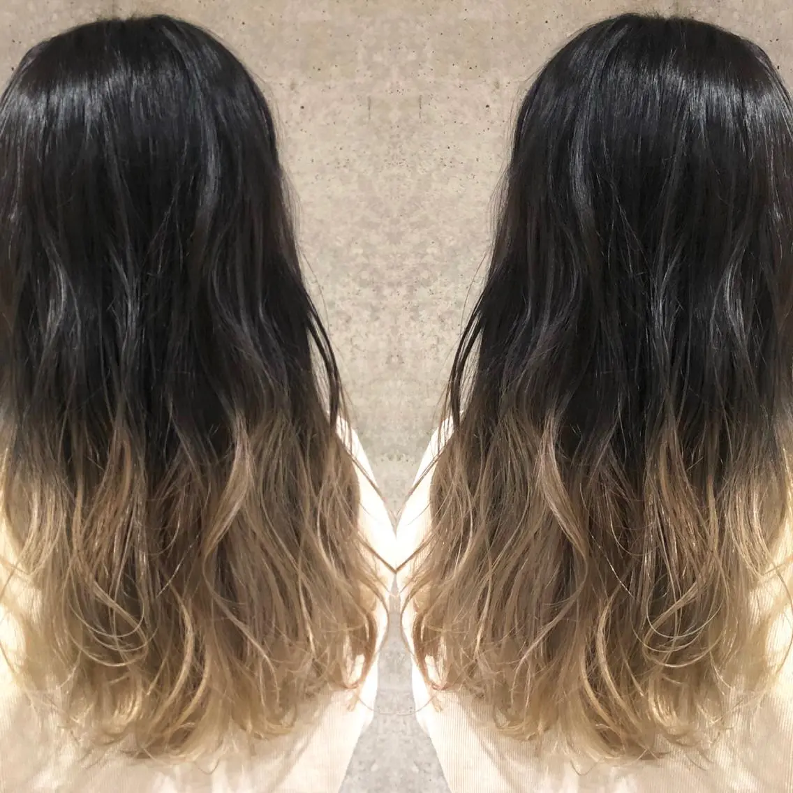 ミディアム カラーモデル募集中 美容室ハピスのヘアスタイル