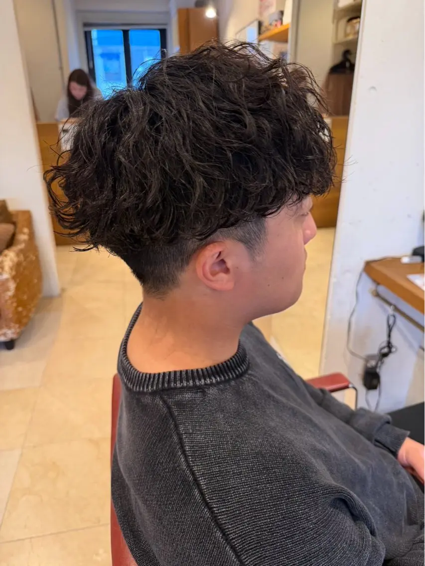 ショート カット パーマ 今村俊介 メンズカットのヘアスタイル