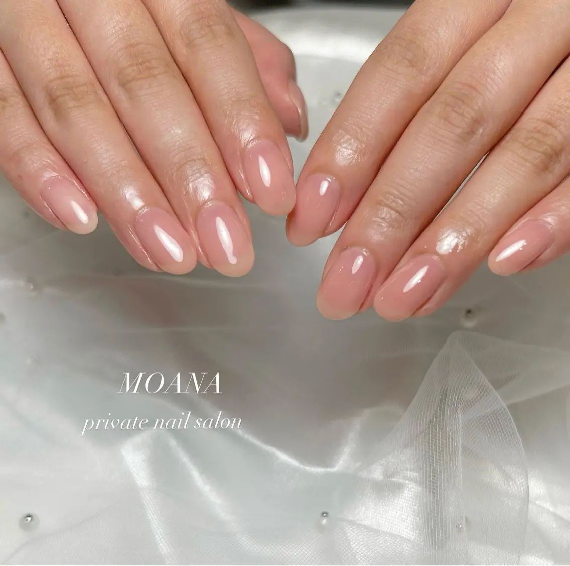 ネイル オフィスネイル ワンカラーネイル MOANA NAILのネイルデザイン