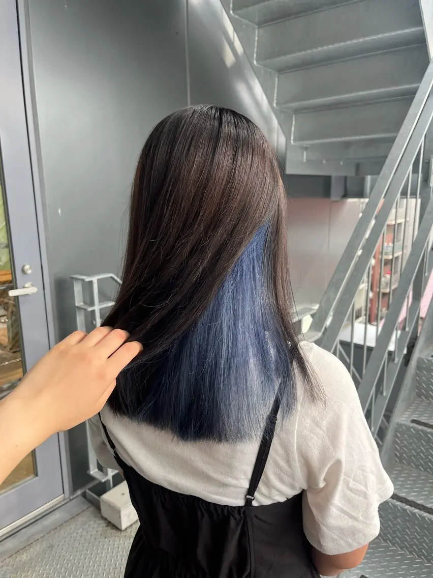 セミロング カラー ヘアカラー 横浜/デザインカラー 個性派ヘアメ/まこのヘアスタイル