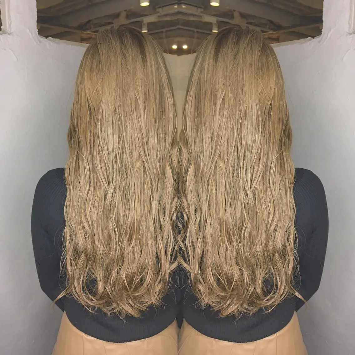 ロング カラー パーマ ヘアアレンジ ベージュカラー エグチ アキラのヘアスタイル