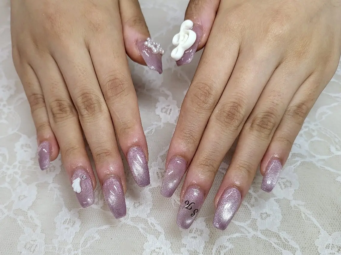 ネイル マグネットネイル ハンドネイル フットネイル ハンドケア 心斎橋Salon Epokkuのネイルデザイン