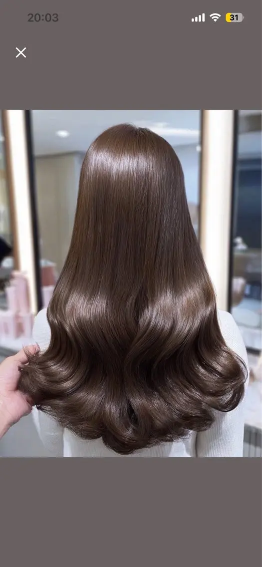 ロング パーマ トリートメント 韓国×艶ハイトーンが かわいい✨️リオ🍒のヘアスタイル