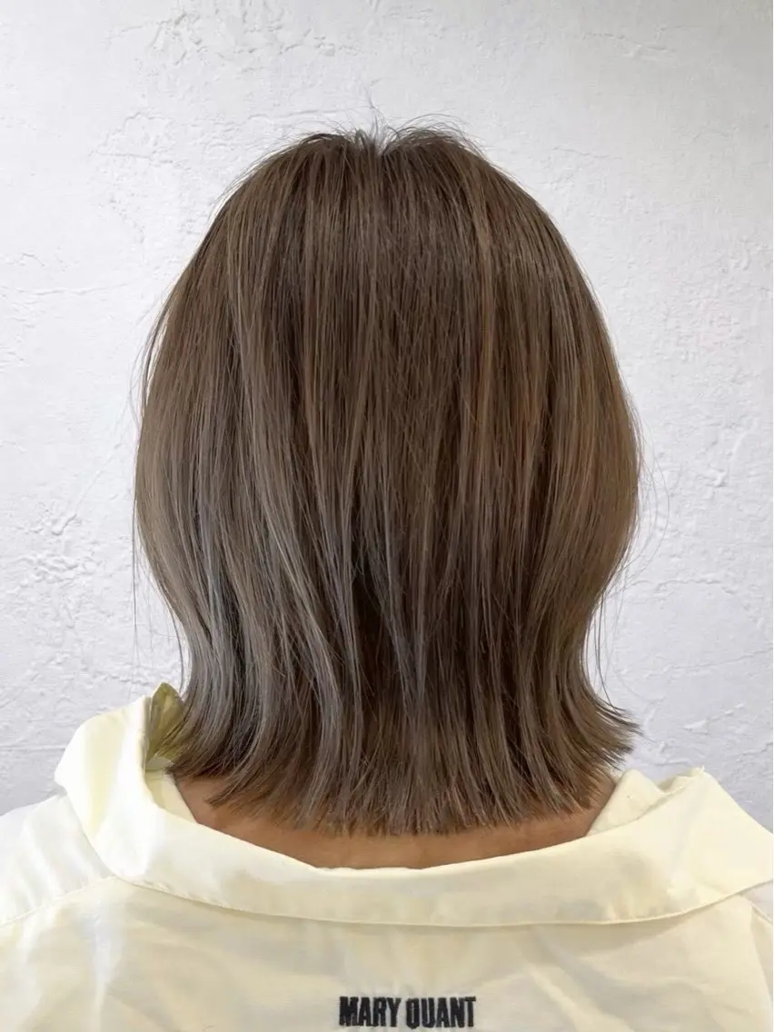 ミディアム カラー ヘアカラー 福元 美沙のヘアスタイル