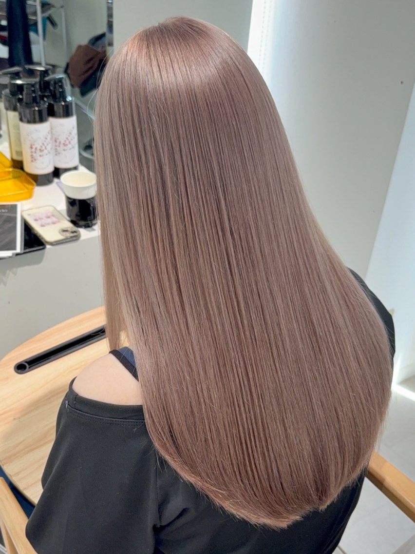 ロング ヘアカラー ブリーチなしカラー/ 艶カラー/キムラユイのヘアスタイル