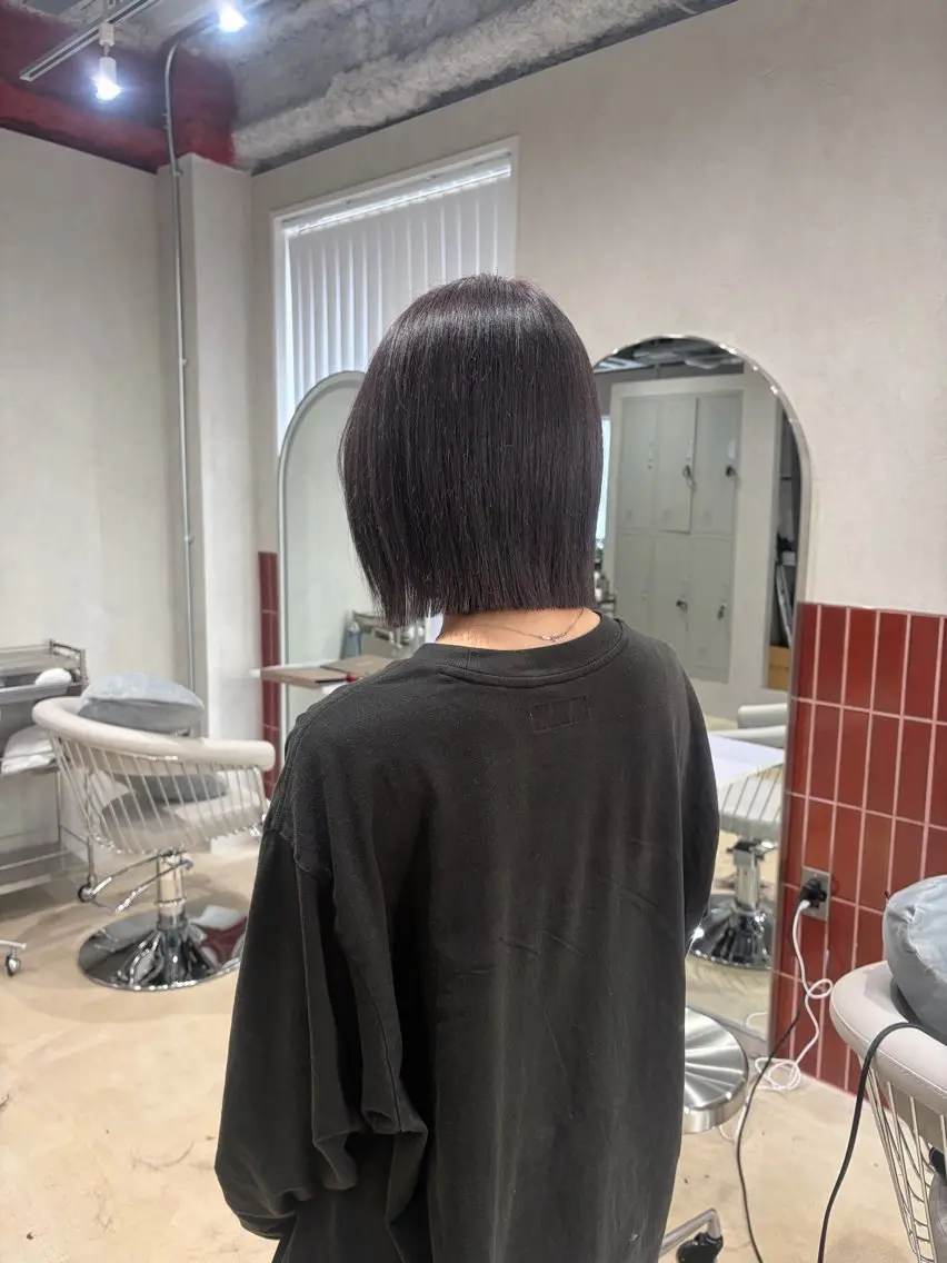 ミディアム ヘアカラー トリートメント Uni. wakabaのヘアスタイル
