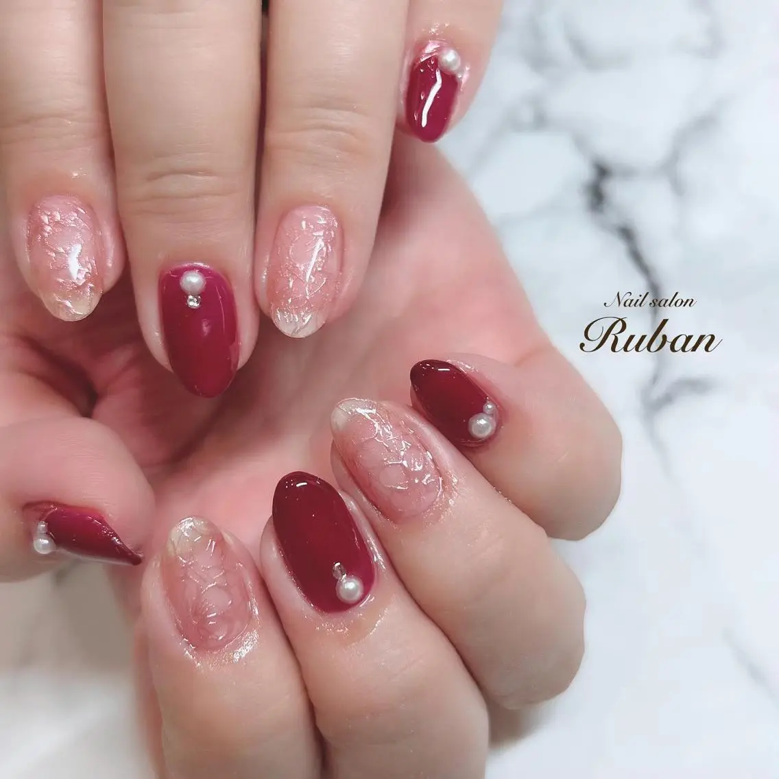 ネイル ボルドー Nail salon Rubanのネイルデザイン