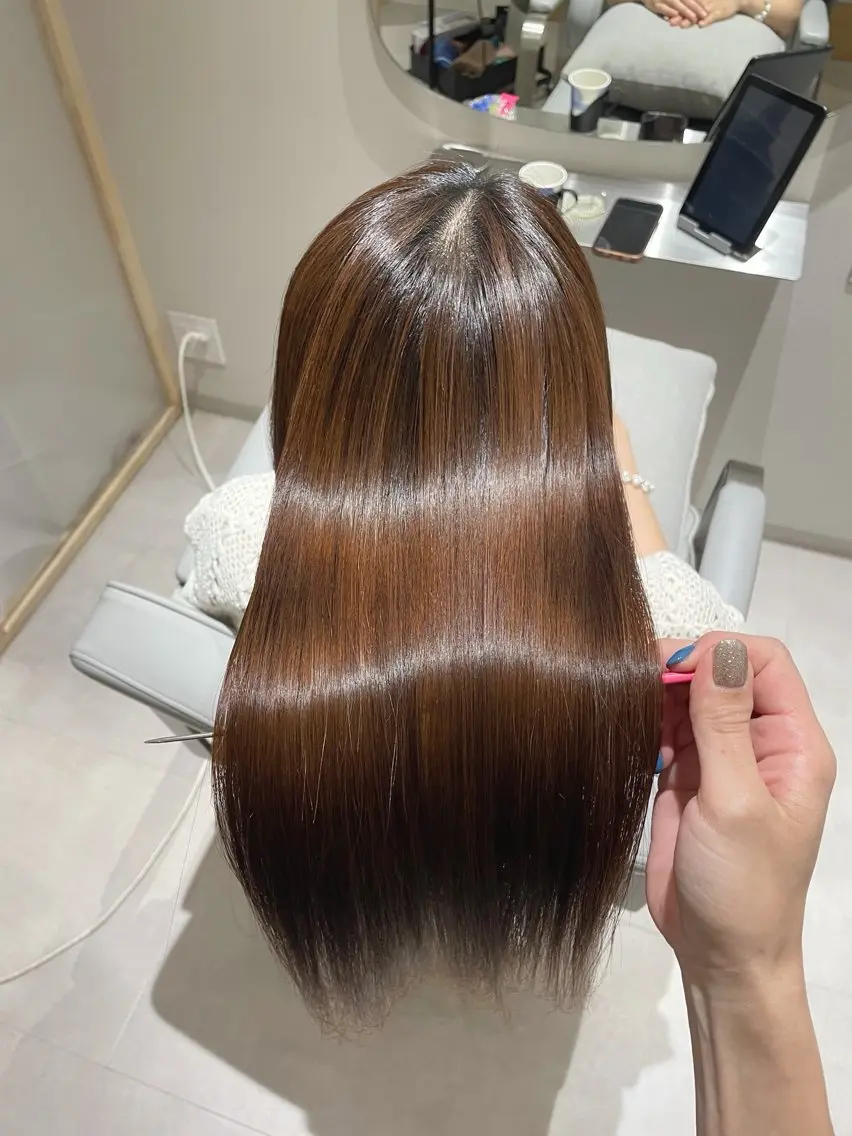 ロング 縮毛矯正 トリートメント 髪質改善✨Zina浦 安/個室🌈YUKIのヘアスタイル
