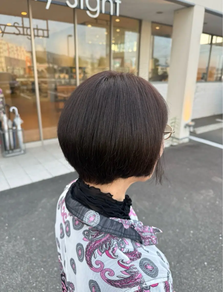 ショート カラー ブラウンカラー 中島 紗來のヘアスタイル
