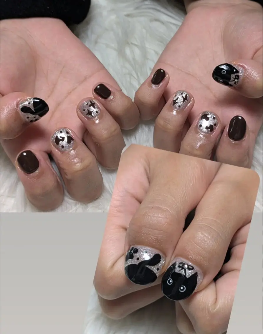 ネイル ハロウィン シンプルネイル ハンドネイル m&pPrivate nailsalonのネイルデザイン