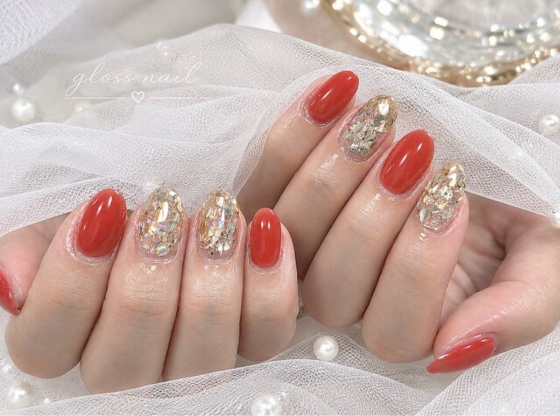 ネイル ハンドネイル みゆ🐰 Gloss nailのネイルデザイン