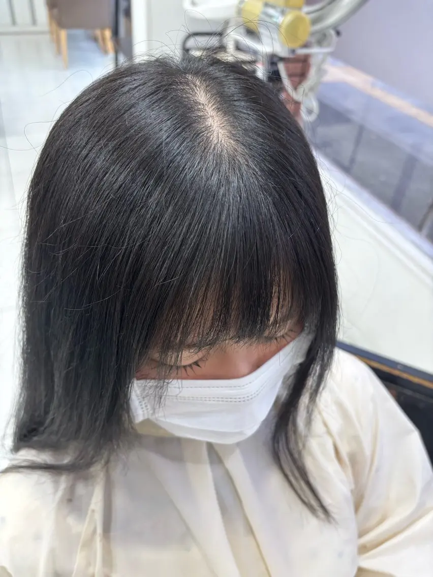 ロング 縮毛矯正 原田 虎太郎のヘアスタイル