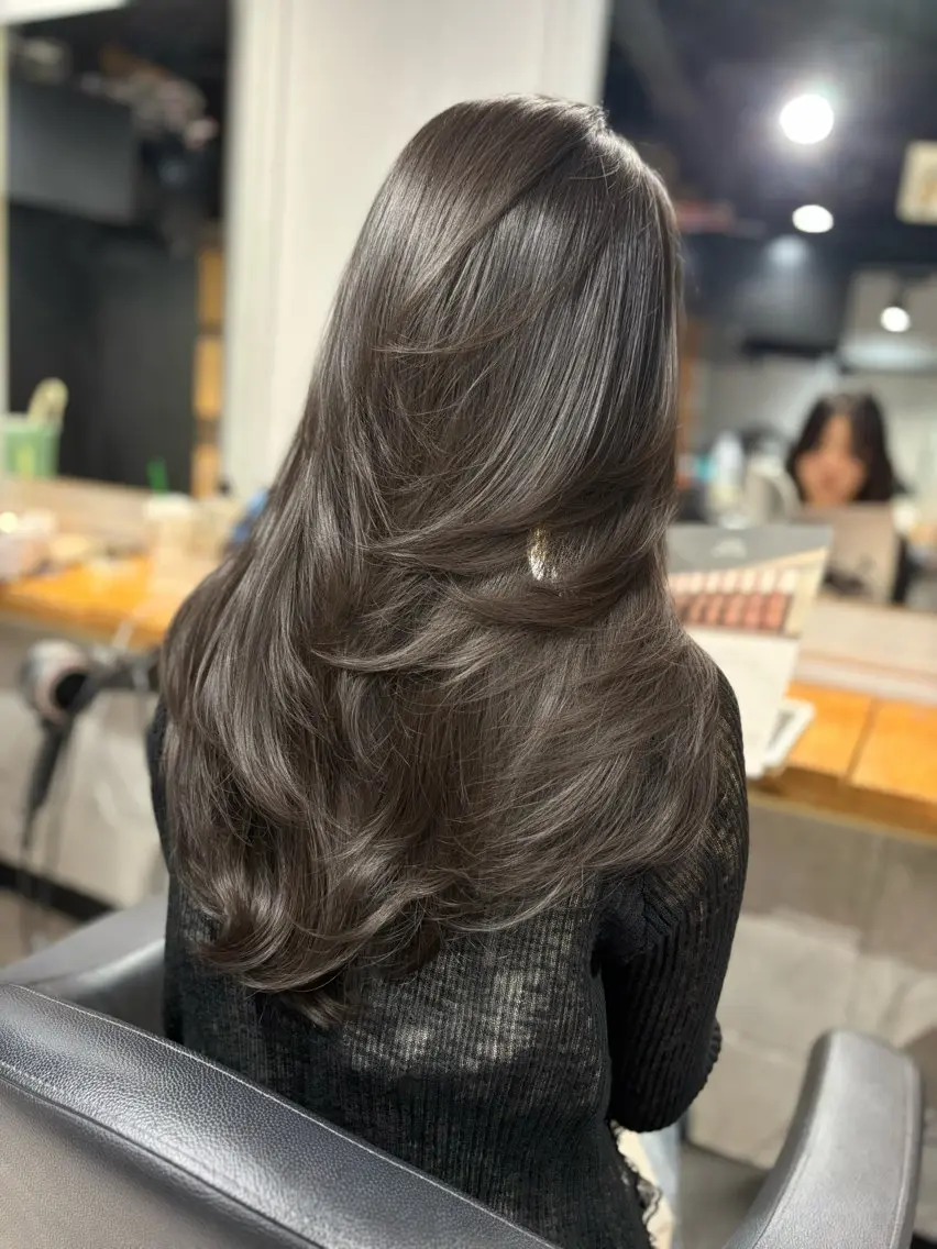 ロング カット ヘアカラー トリートメント レイヤー×透明感 Tatsuya💫のヘアスタイル