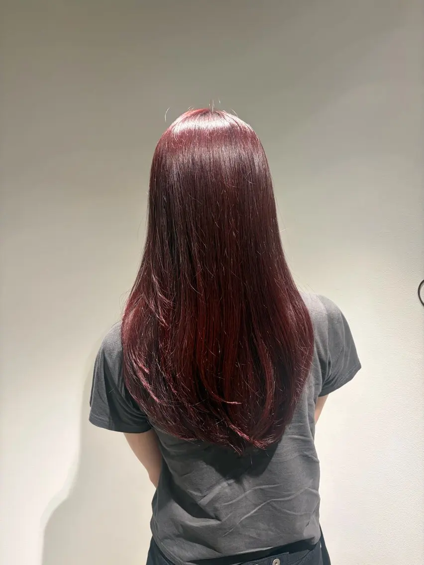 ロング カット ヘアカラー トリートメント ヘッドスパ ヘアセット 盛れる艶カラー× レイヤーカット/咲来のヘアスタイル