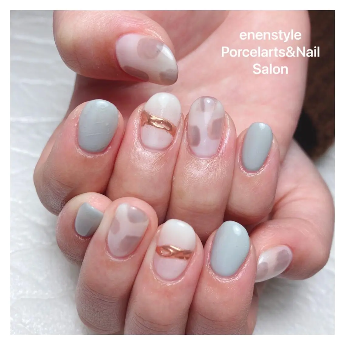 ショート ネイル ハンドネイル 🐾enen style 🐾のネイルデザイン