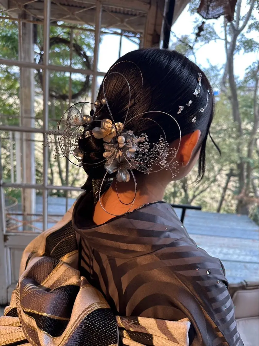 ヘアアレンジ 成人式 相羽 紗音のヘアスタイル