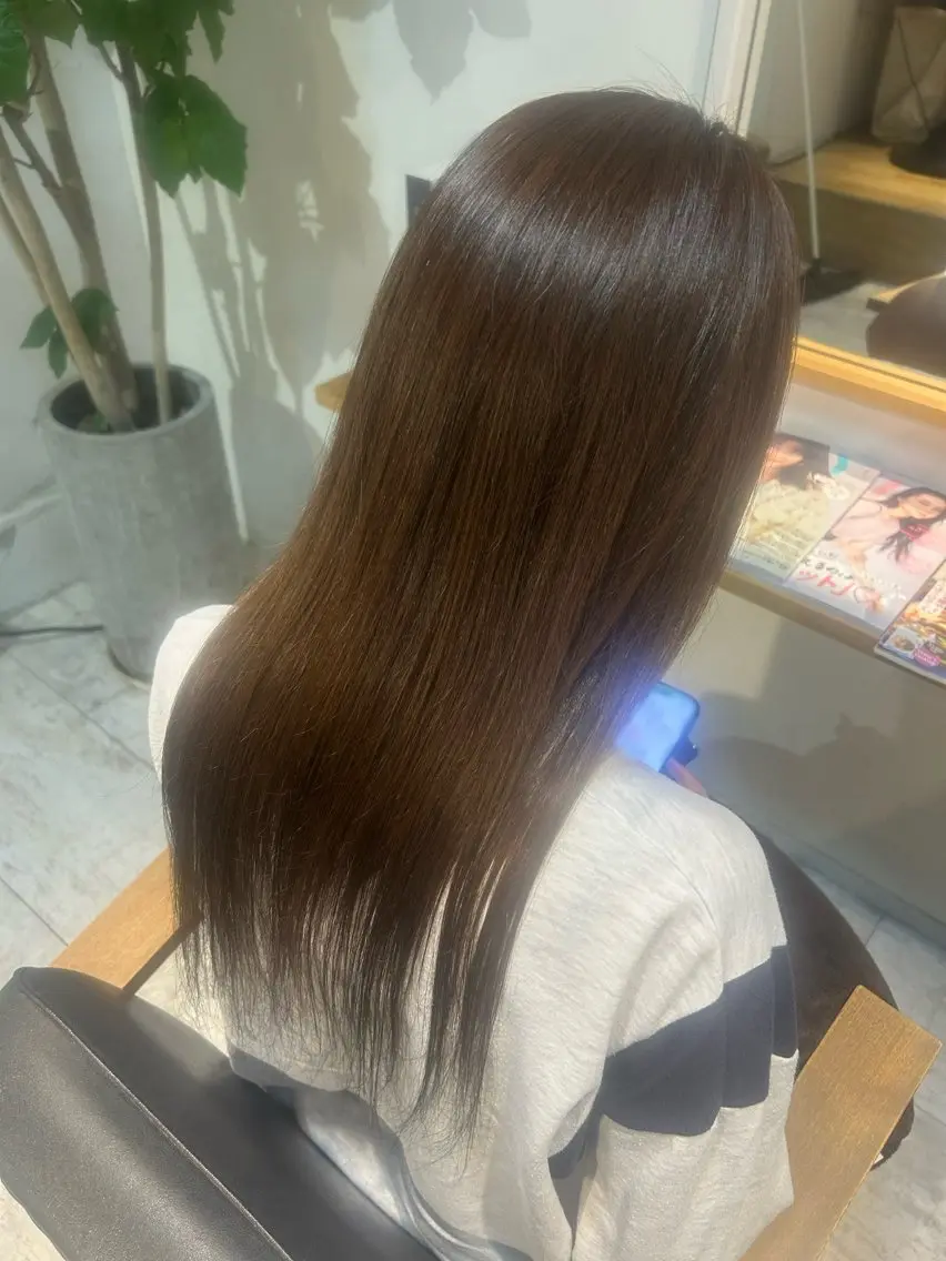 カラー ヘアカラー トリートメント ヘッドスパ こはね /艶髪のヘアスタイル