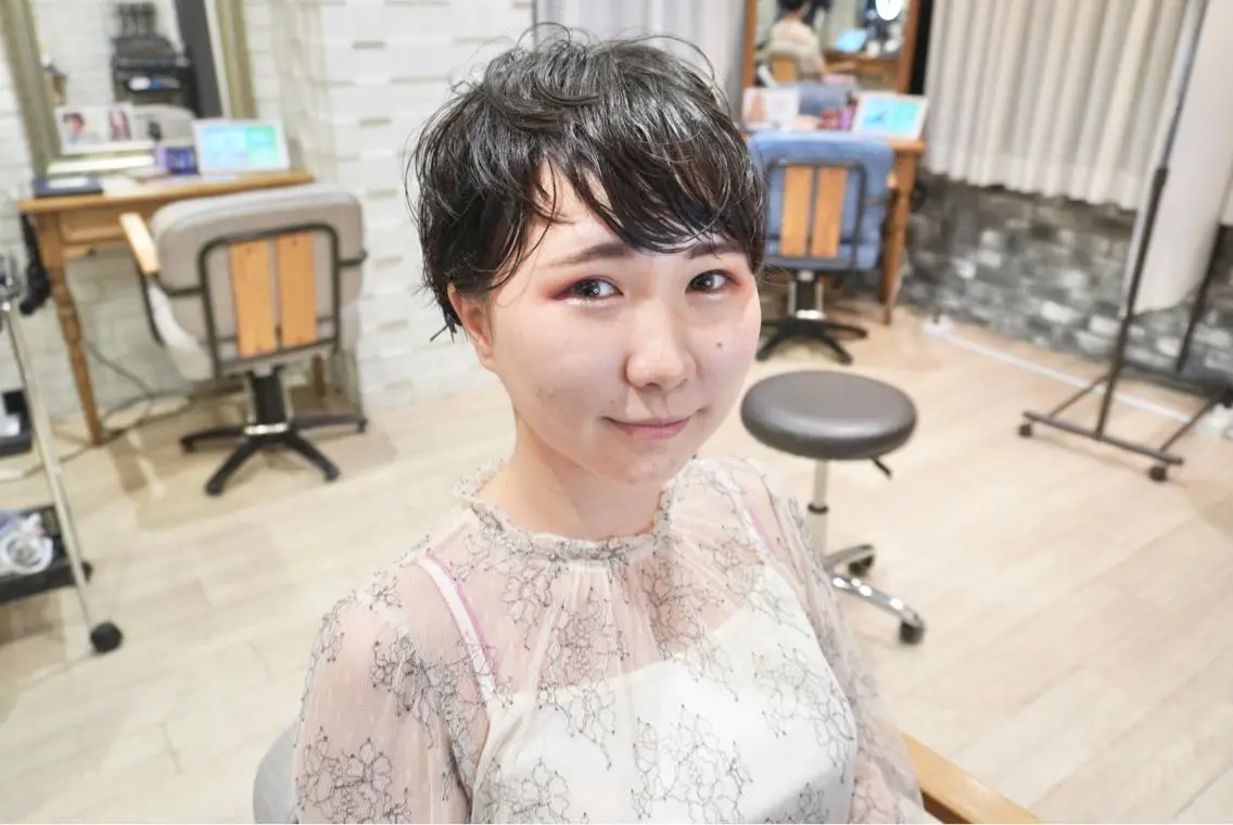 ショート パーマ ショートヘア ミヤザキ ユタカのヘアスタイル