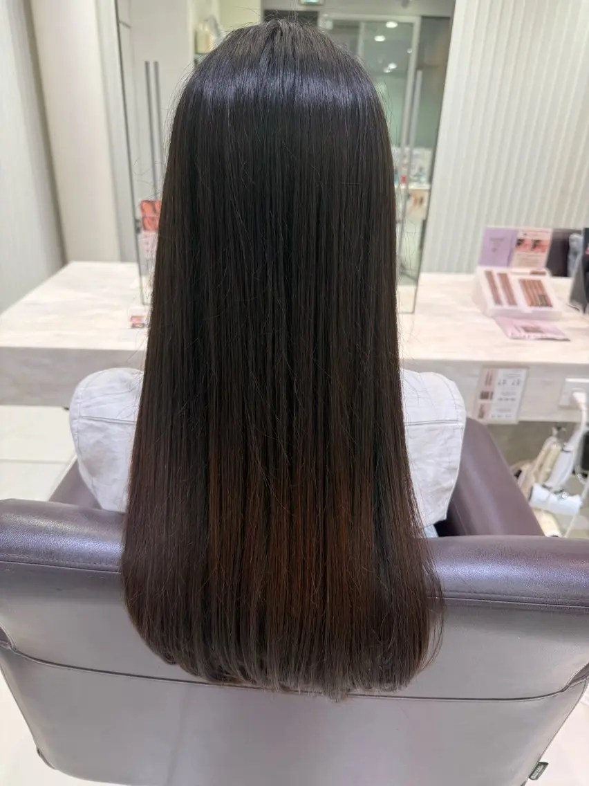 ロング 韓国風ヘア トリートメント カット トリートメント ももか💖お得に! 艶モテ/透明感♡のヘアスタイル