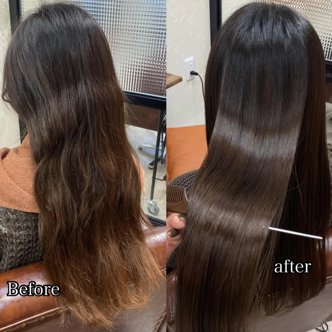 セミロング 髪質改善 トリートメント 酸熱トリートメント ココロ☀️ CLUTCH天王寺店のヘアスタイル