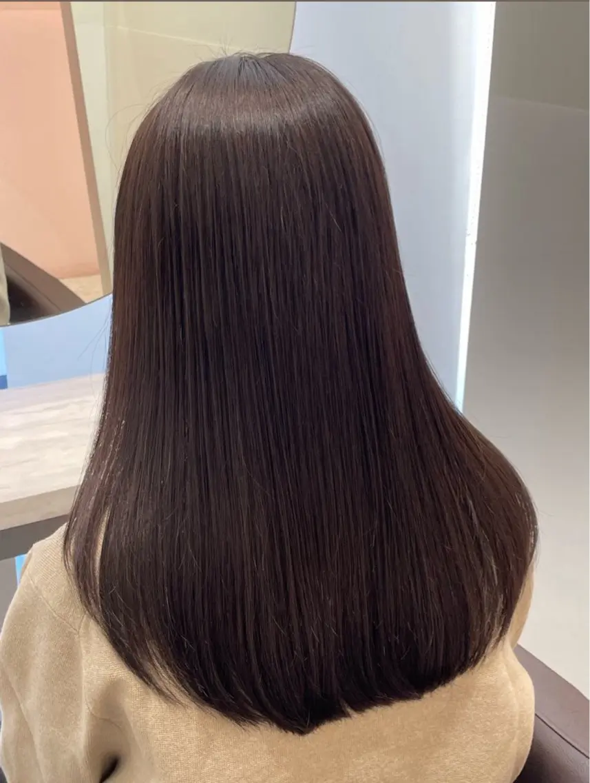 セミロング 韓国風ヘア レイヤーカット カット ヘアカラー トリートメント ヘッドスパ ❤︎︎韓国ヘア❤︎︎ 𝑺𝒉𝒊𝒉𝒐のヘアスタイル