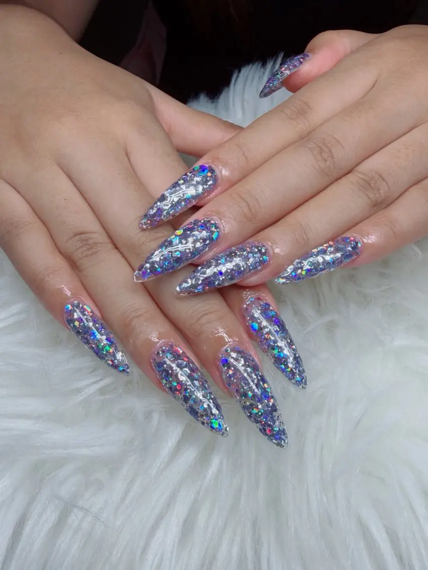 ネイル アートネイル オーロラネイル チークネイル 長さ出し フットネイル Chan nailsのネイルデザイン