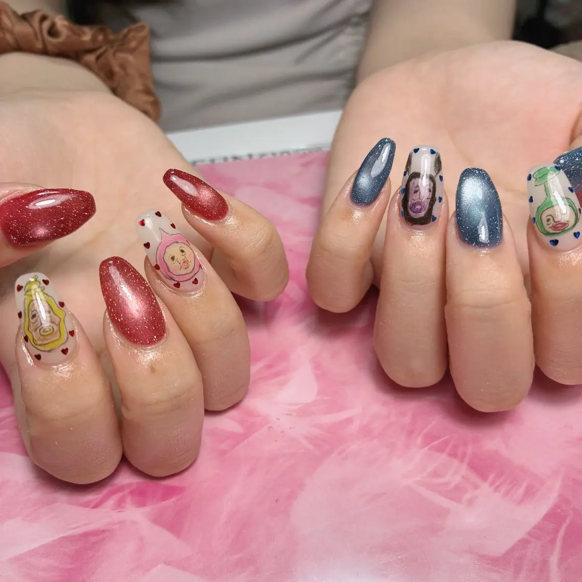 セミロング ハンドネイル hs nail salonのネイルデザイン