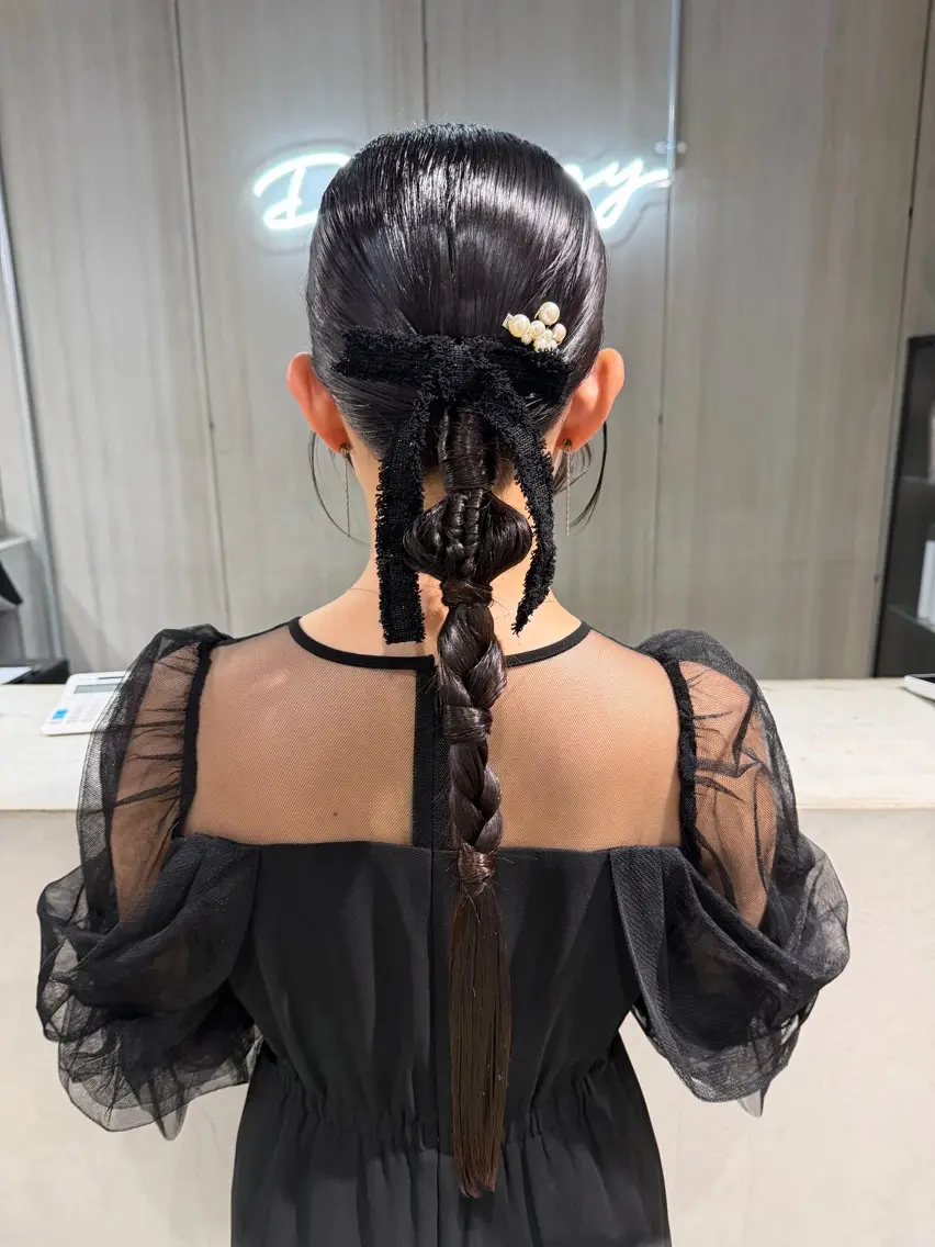 ロング ヘアアレンジ カット ヘアセット ヨシオカ マオのヘアスタイル