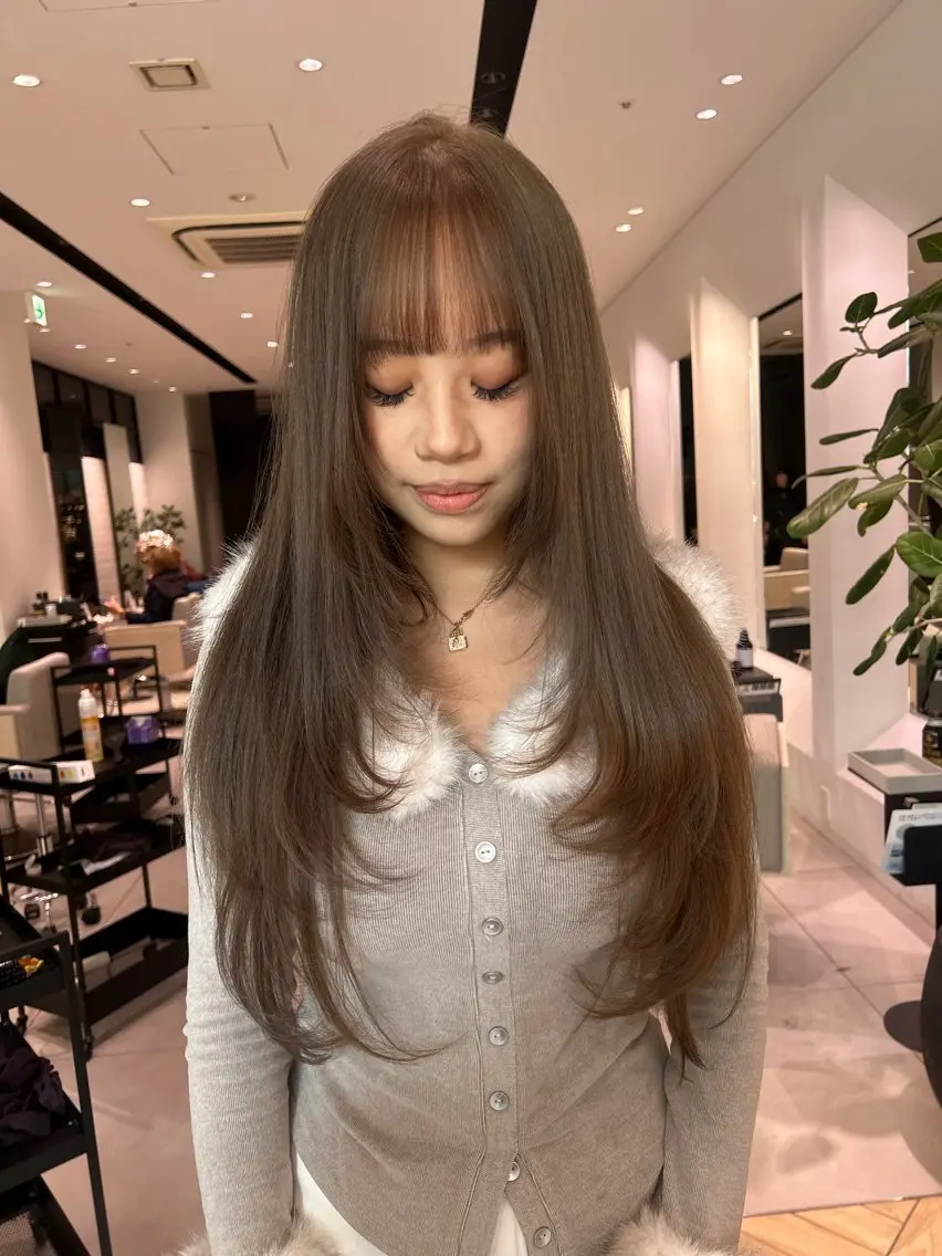 🎀ིྀ【リピーター様限定】透明感!ミルクティー系ダブルカラー🍼クイックトリートメント付きの写真
