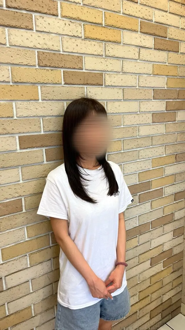 《ミニモ限定🫧》当日🉑✨韓国風レイヤーカットモデル+透明感ワンカラー🤍垢抜けヘアへの写真